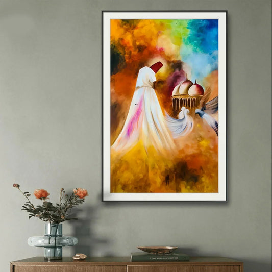 Sufi Whirling Colorful - Niaz Arts