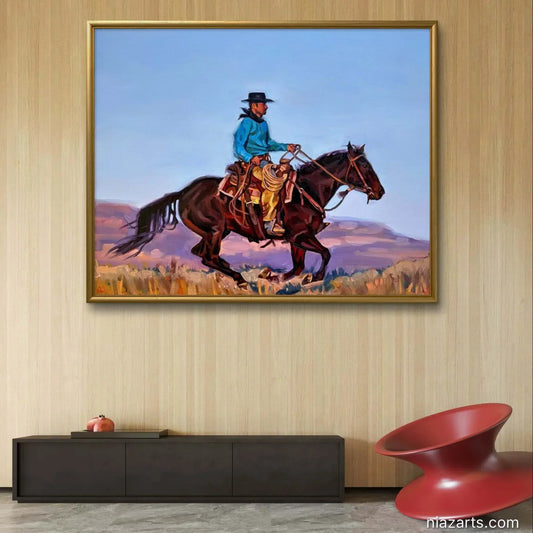 Black Hat Horse Ride - Niaz Arts