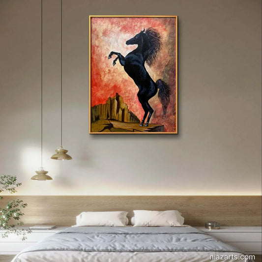 Victoria Black Horse - Niaz Arts