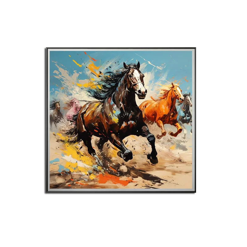 Three Running Horse - Niaz Arts