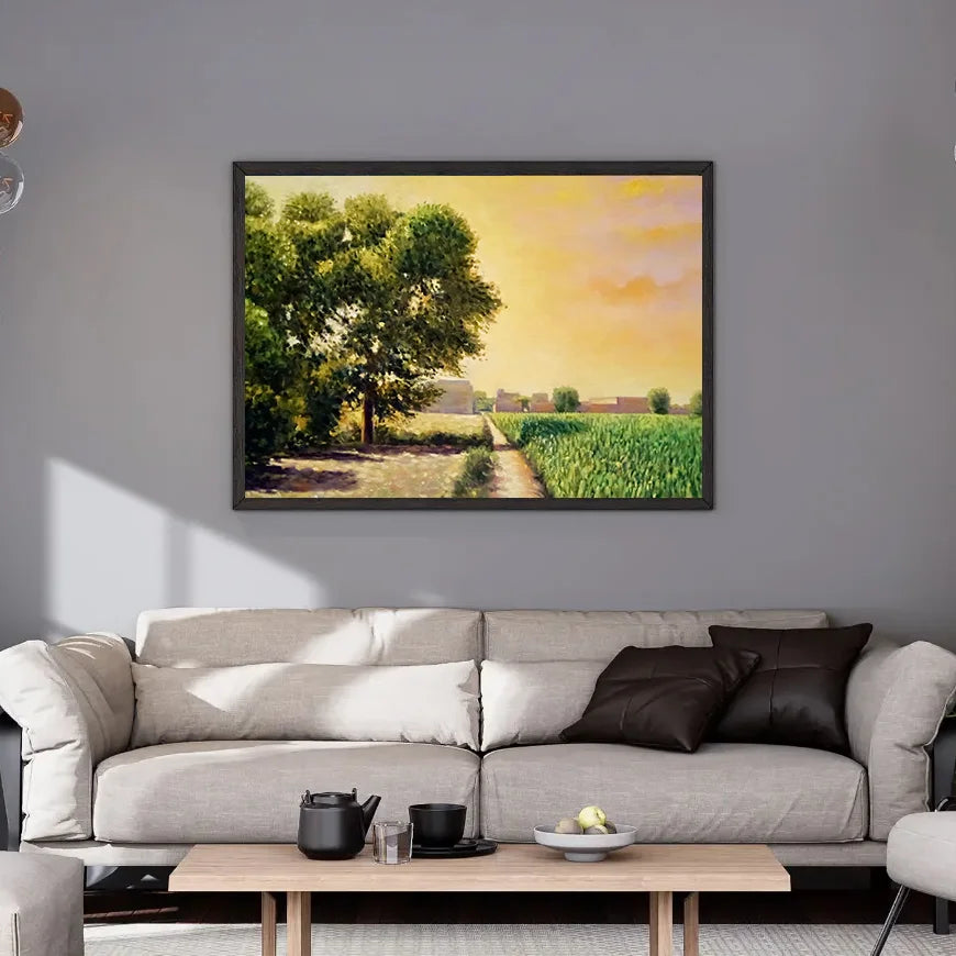 Clouds With Fields View - Niaz Arts