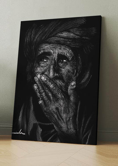 CUSTOM B/W PORTRAIT PAINTING