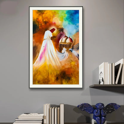 Sufi Whirling Colorful - Niaz Arts
