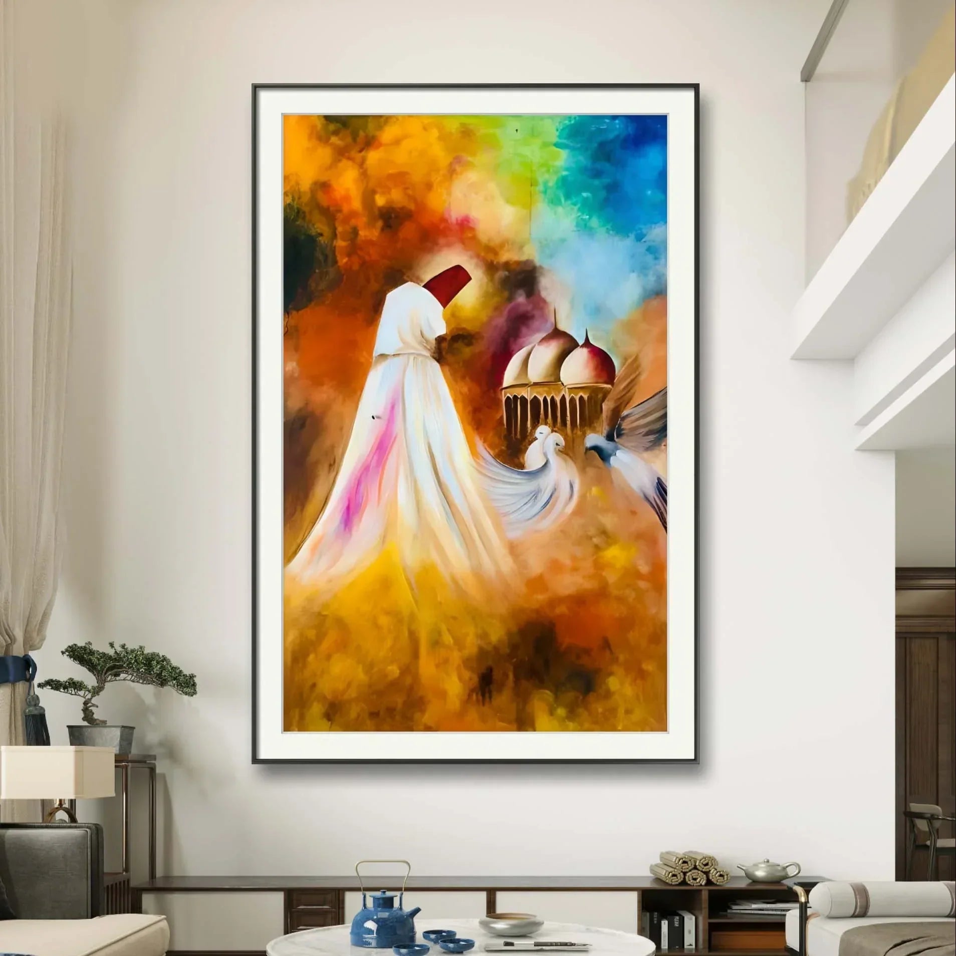 Sufi Whirling Colorful - Niaz Arts