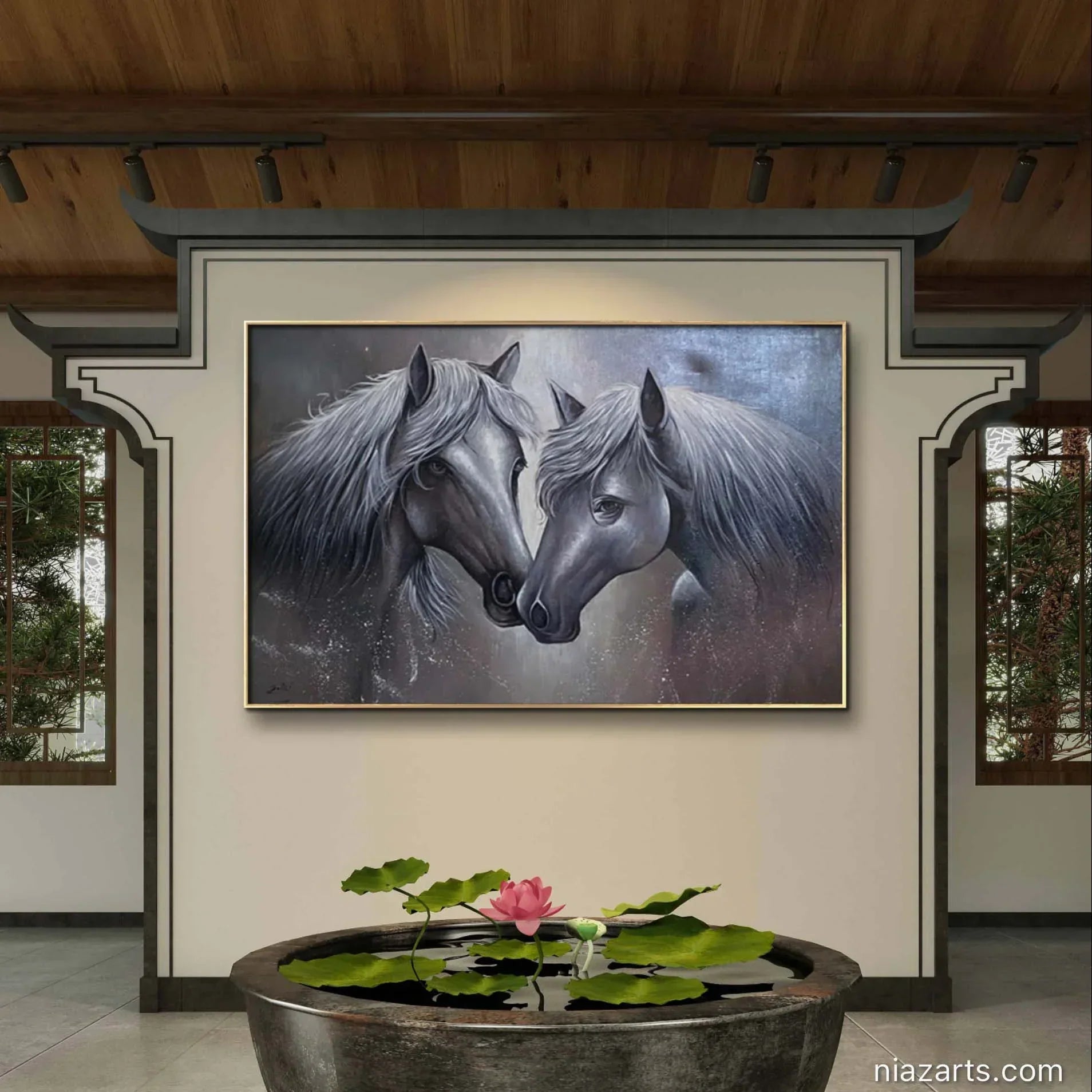 Horse Couple Modern Style - Niaz Arts