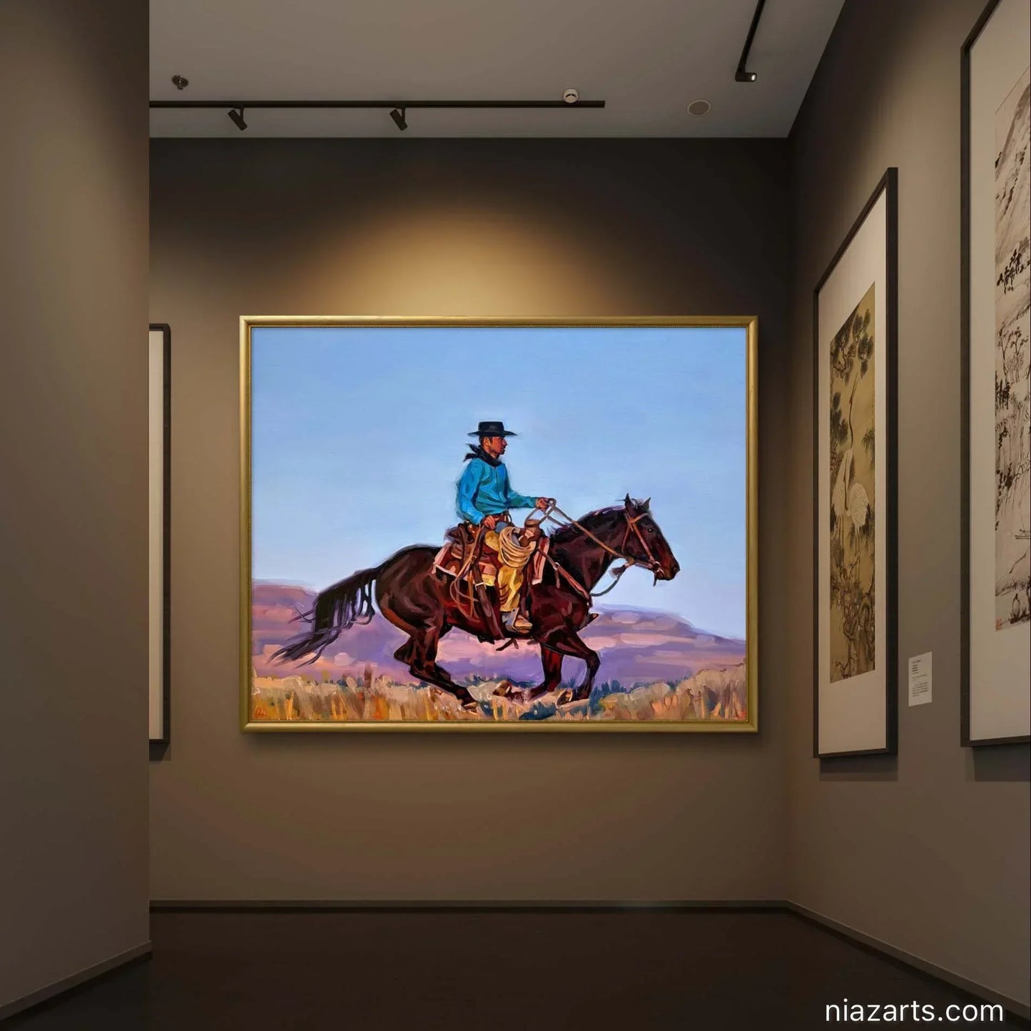 Black Hat Horse Ride - Niaz Arts