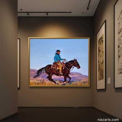 Black Hat Horse Ride - Niaz Arts