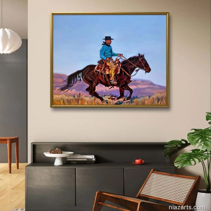 Black Hat Horse Ride - Niaz Arts