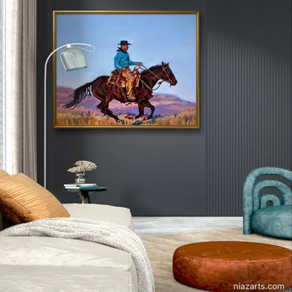 Black Hat Horse Ride - Niaz Arts