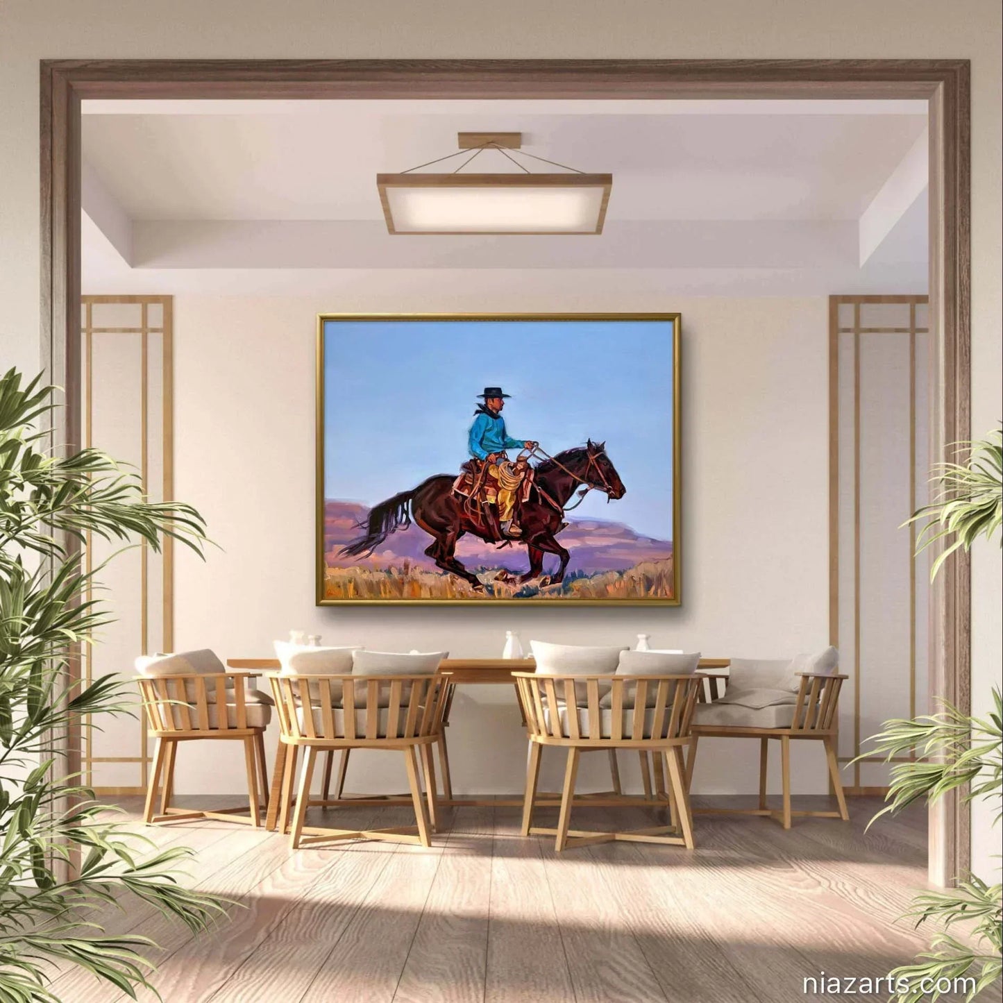 Black Hat Horse Ride - Niaz Arts