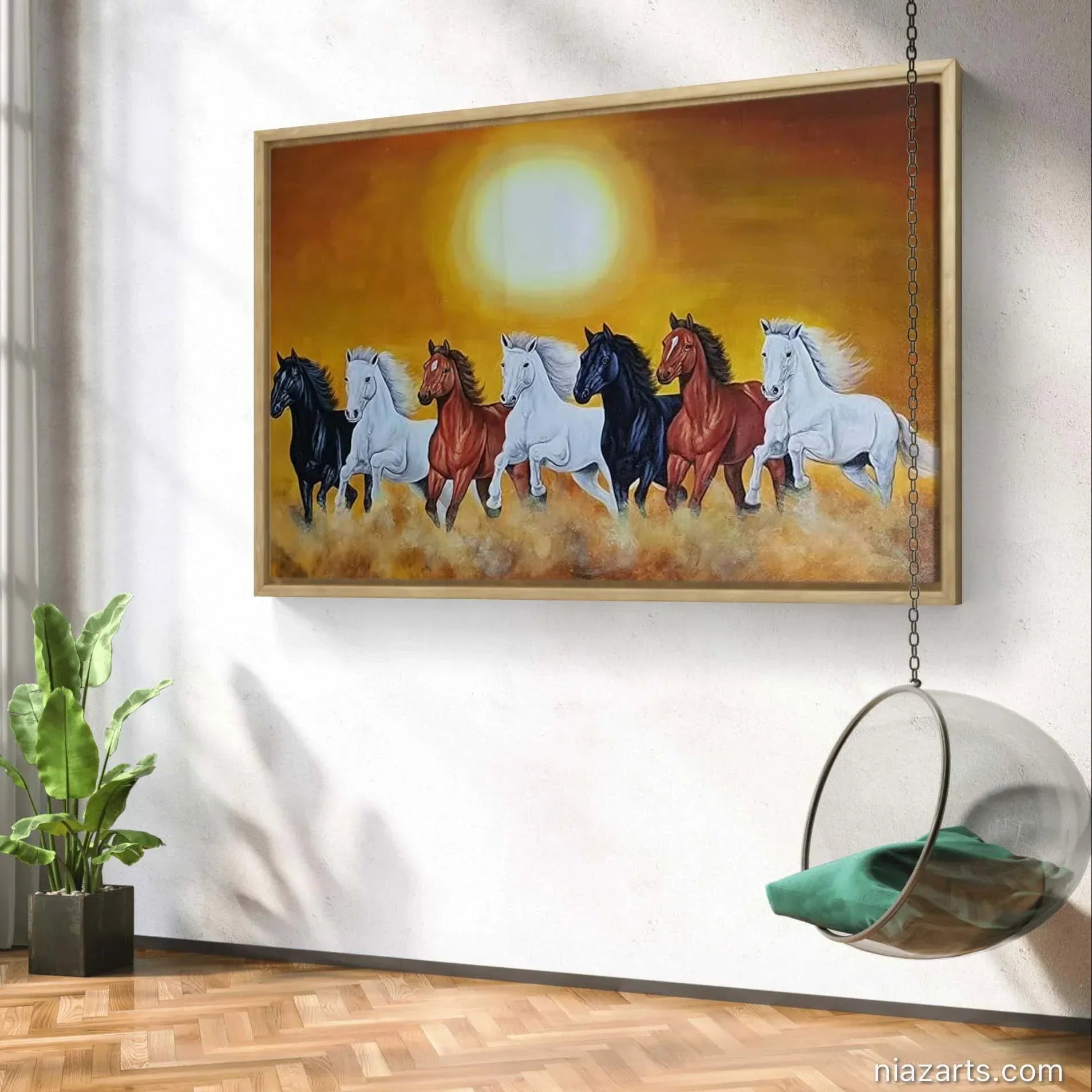 Beautiful Seven Horses - Niaz Arts