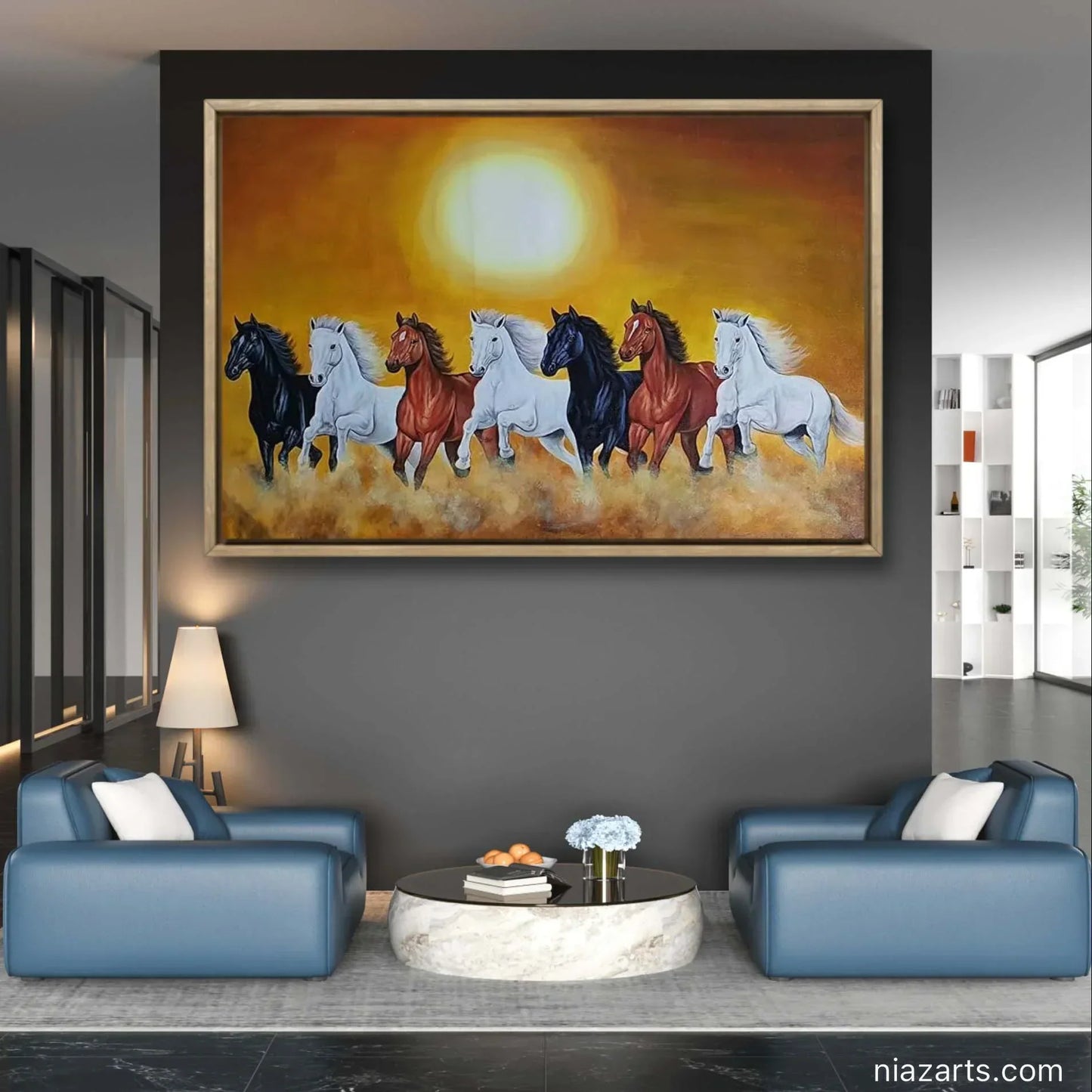 Beautiful Seven Horses - Niaz Arts