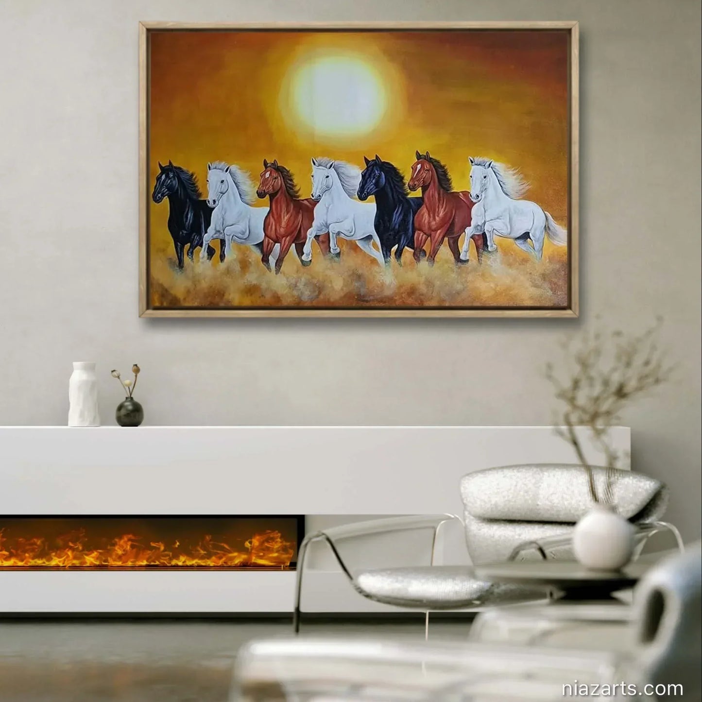 Beautiful Seven Horses - Niaz Arts
