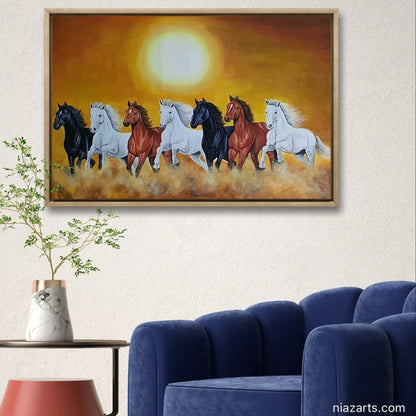 Beautiful Seven Horses - Niaz Arts