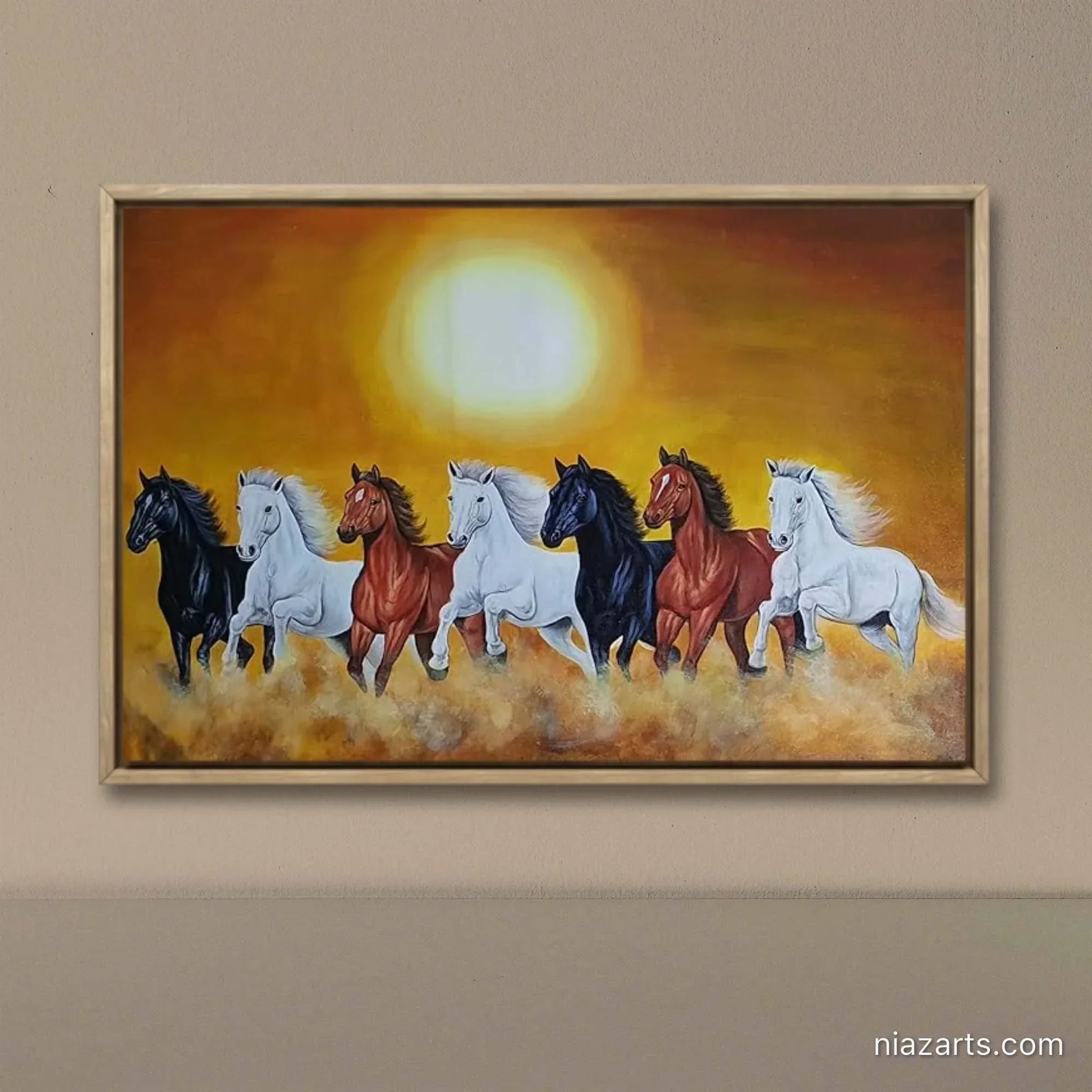 Beautiful Seven Horses - Niaz Arts