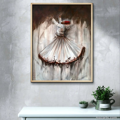Whirling Rumi Dervish - Niaz Arts