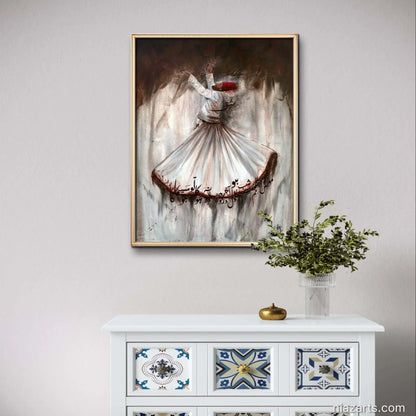 Whirling Rumi Dervish - Niaz Arts