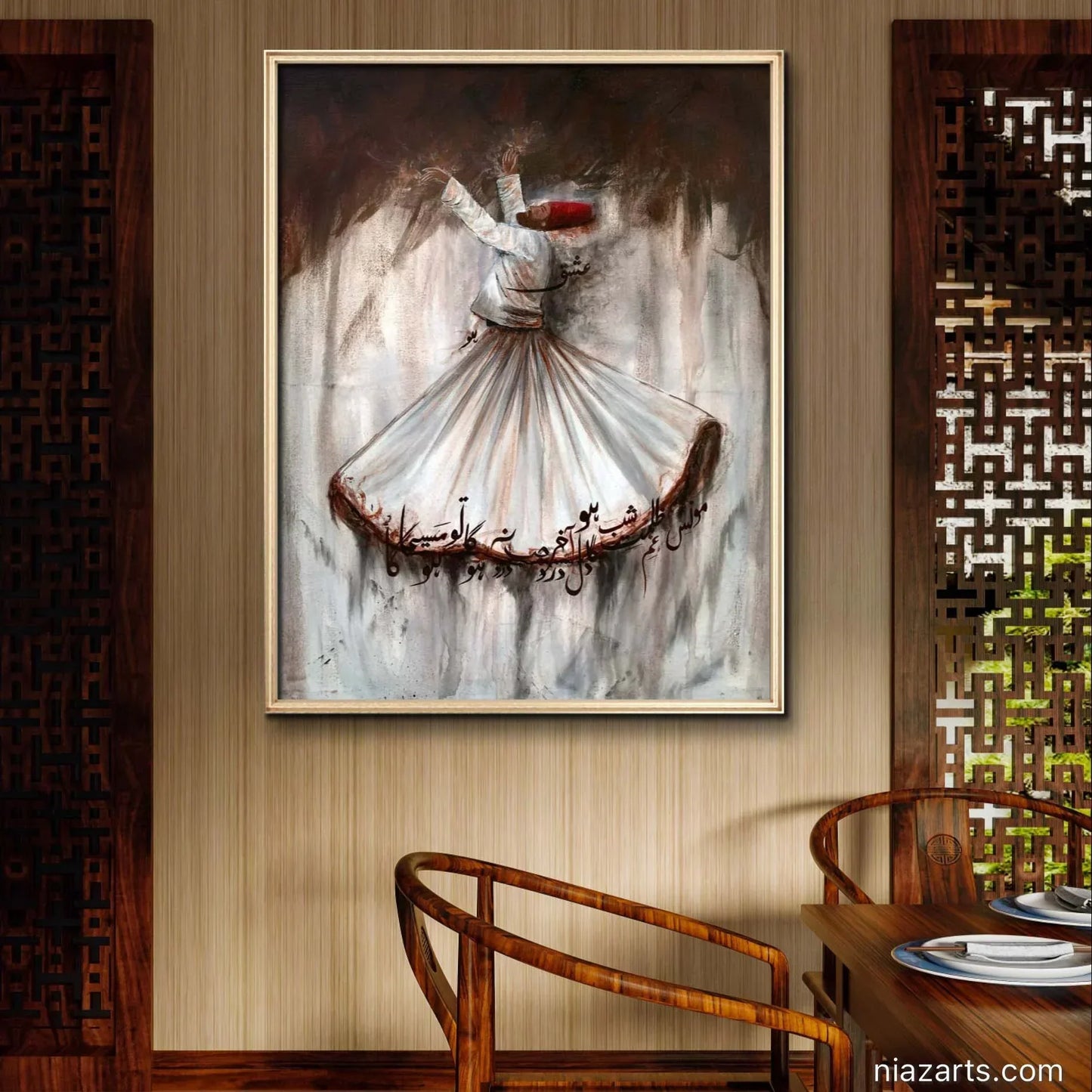 Whirling Rumi Dervish - Niaz Arts