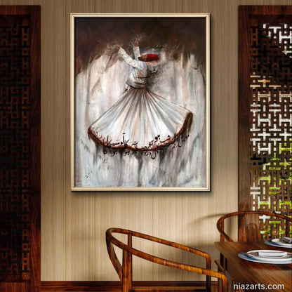 Whirling Rumi Dervish - Niaz Arts