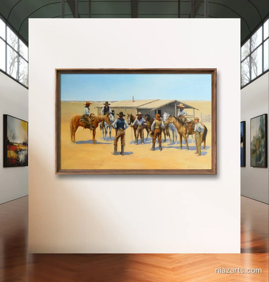 Rangers Texas Horses - Niaz Arts