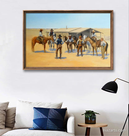 Rangers Texas Horses - Niaz Arts
