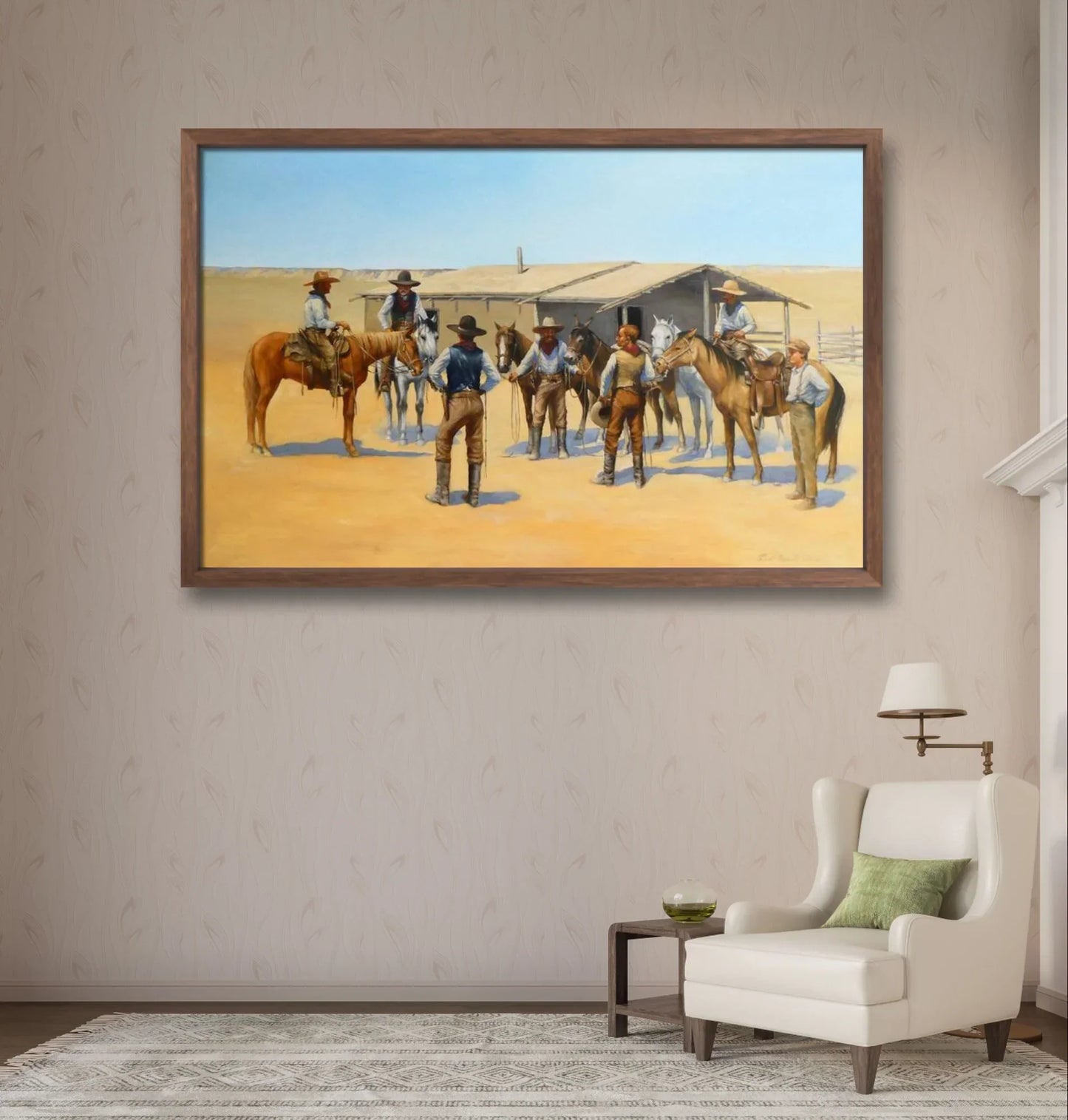 Rangers Texas Horses - Niaz Arts