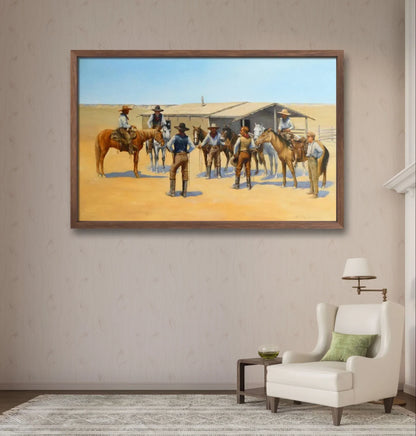 Rangers Texas Horses - Niaz Arts