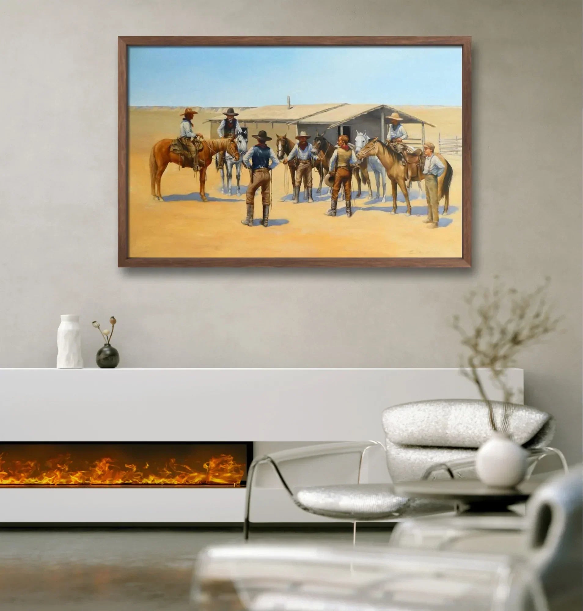 Rangers Texas Horses - Niaz Arts