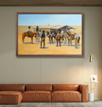 Rangers Texas Horses - Niaz Arts