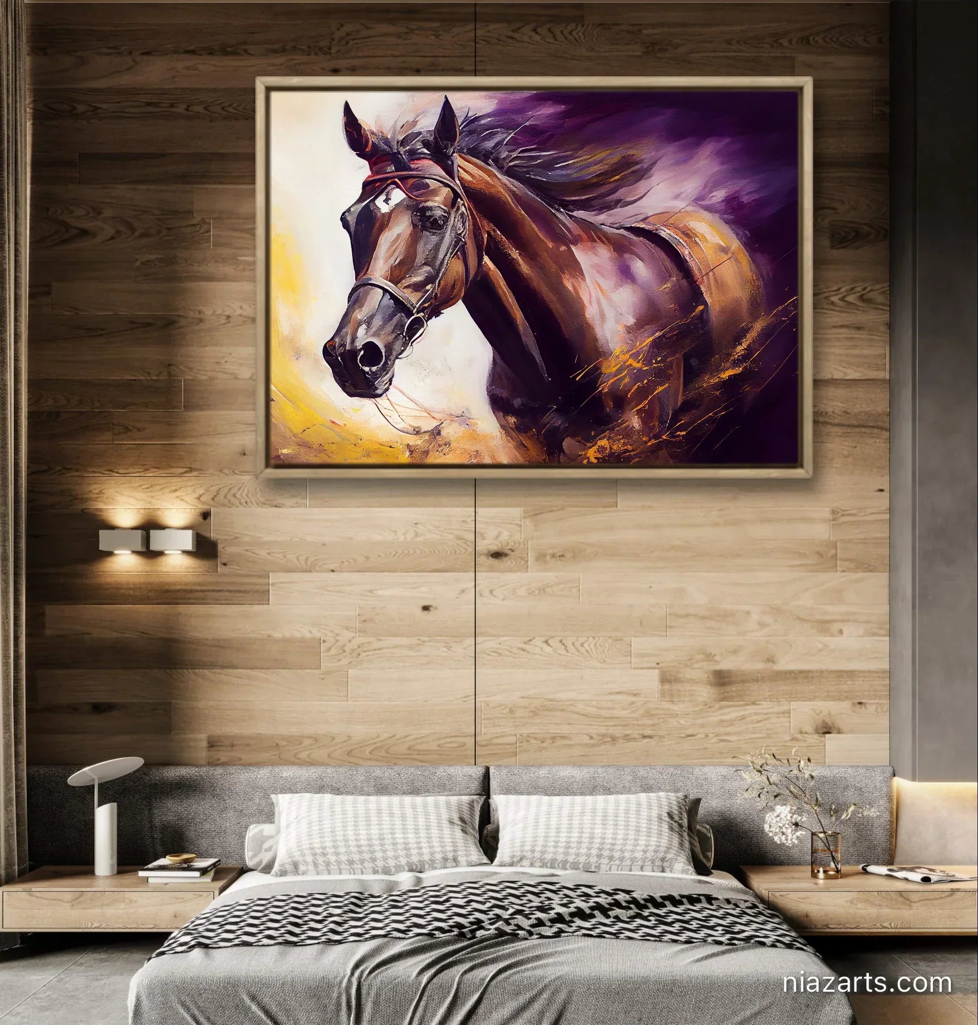 Running Brown Horse - Niaz Arts