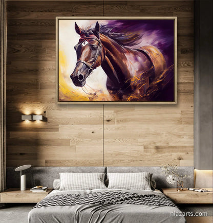 Running Brown Horse - Niaz Arts