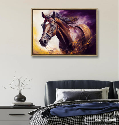 Running Brown Horse - Niaz Arts