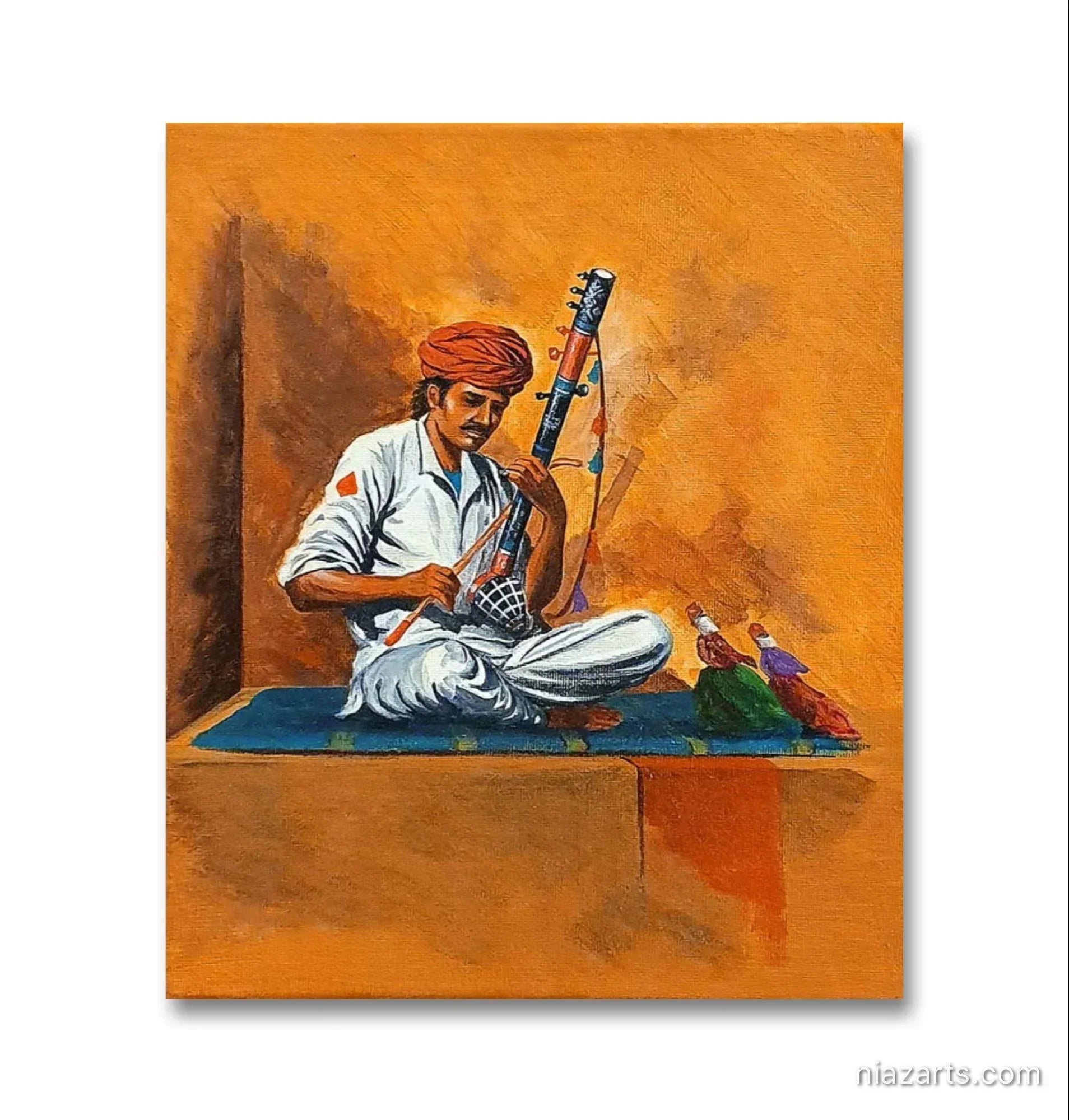 Folk Musician Figurative - Niaz Arts