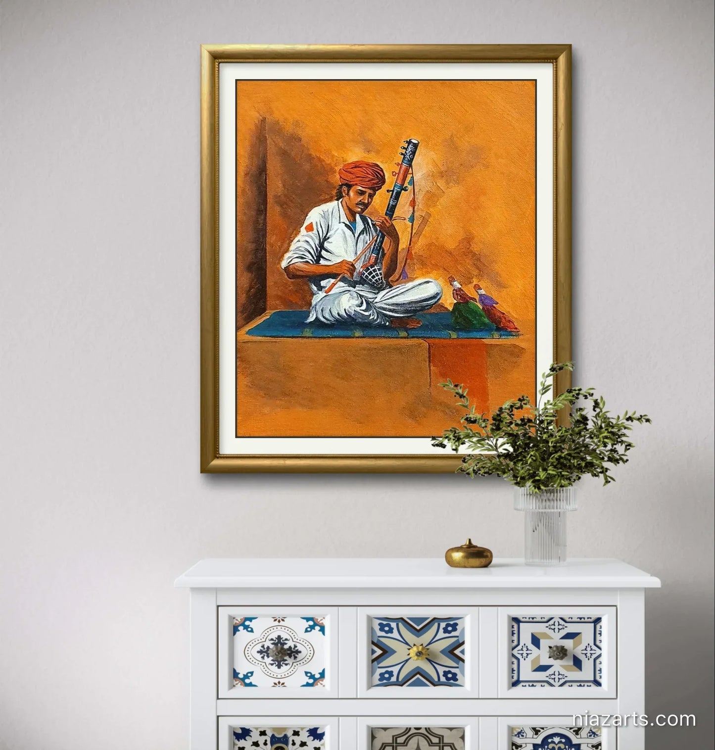Folk Musician Figurative - Niaz Arts