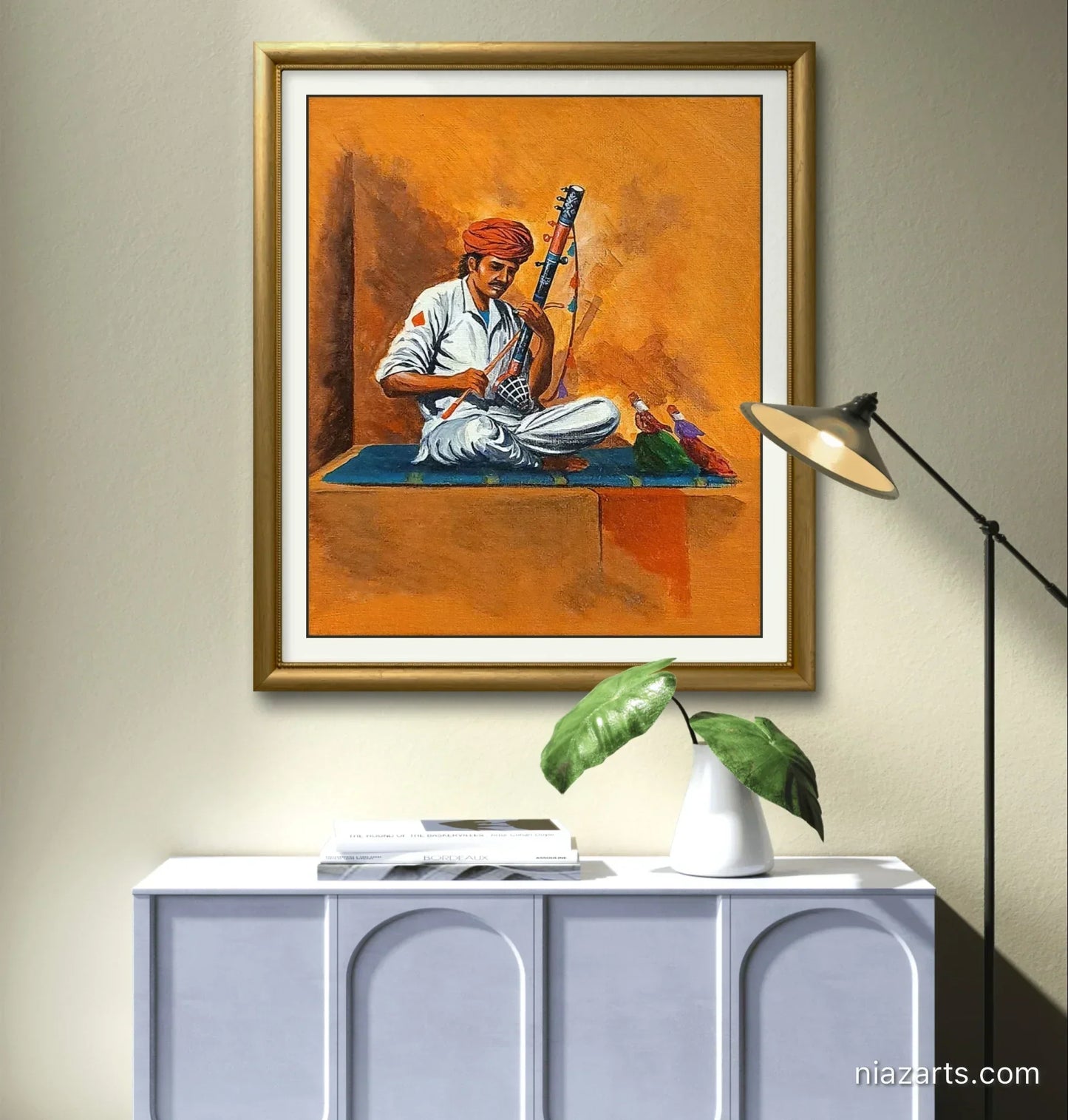 Folk Musician Figurative - Niaz Arts