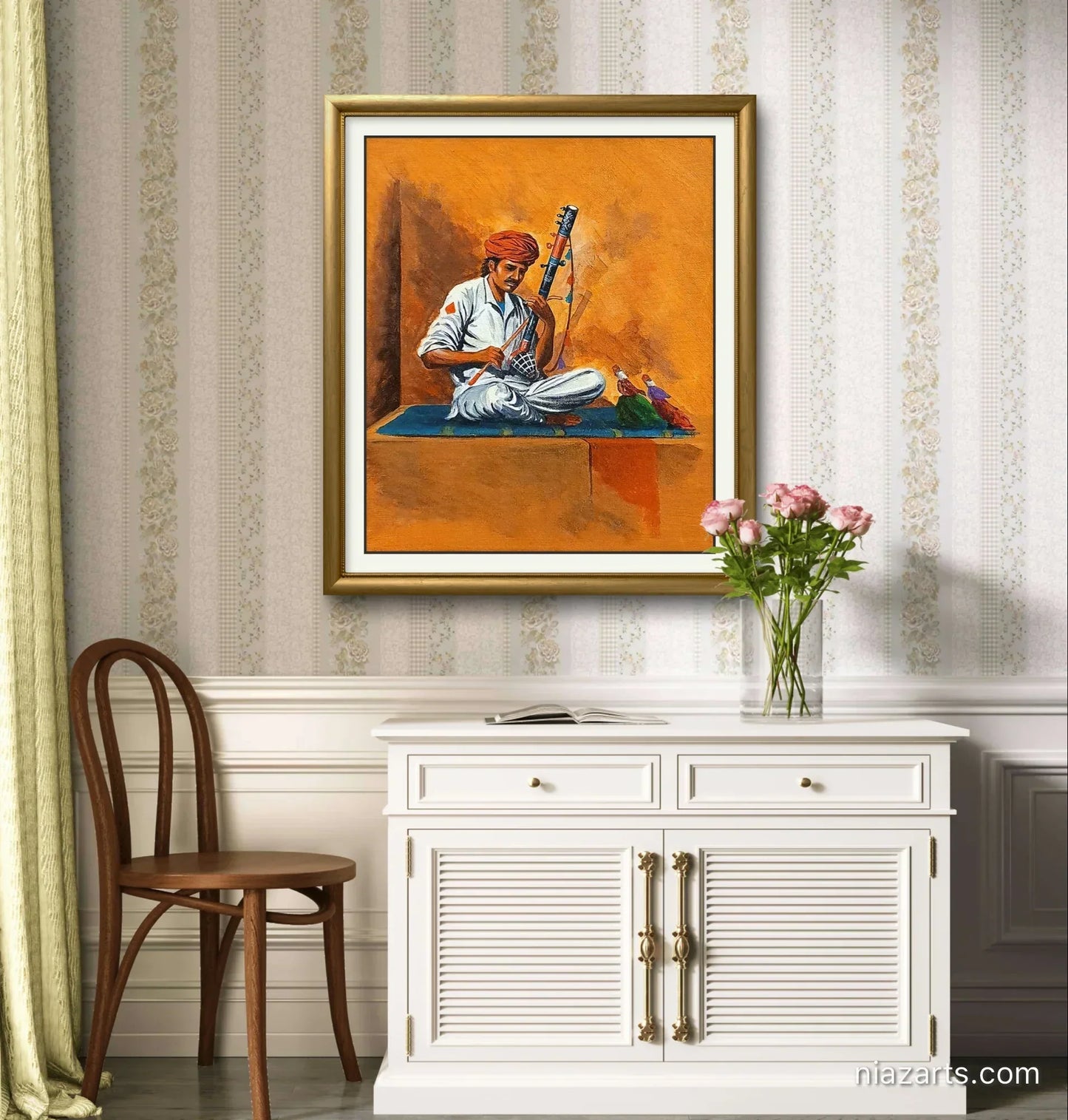 Folk Musician Figurative - Niaz Arts