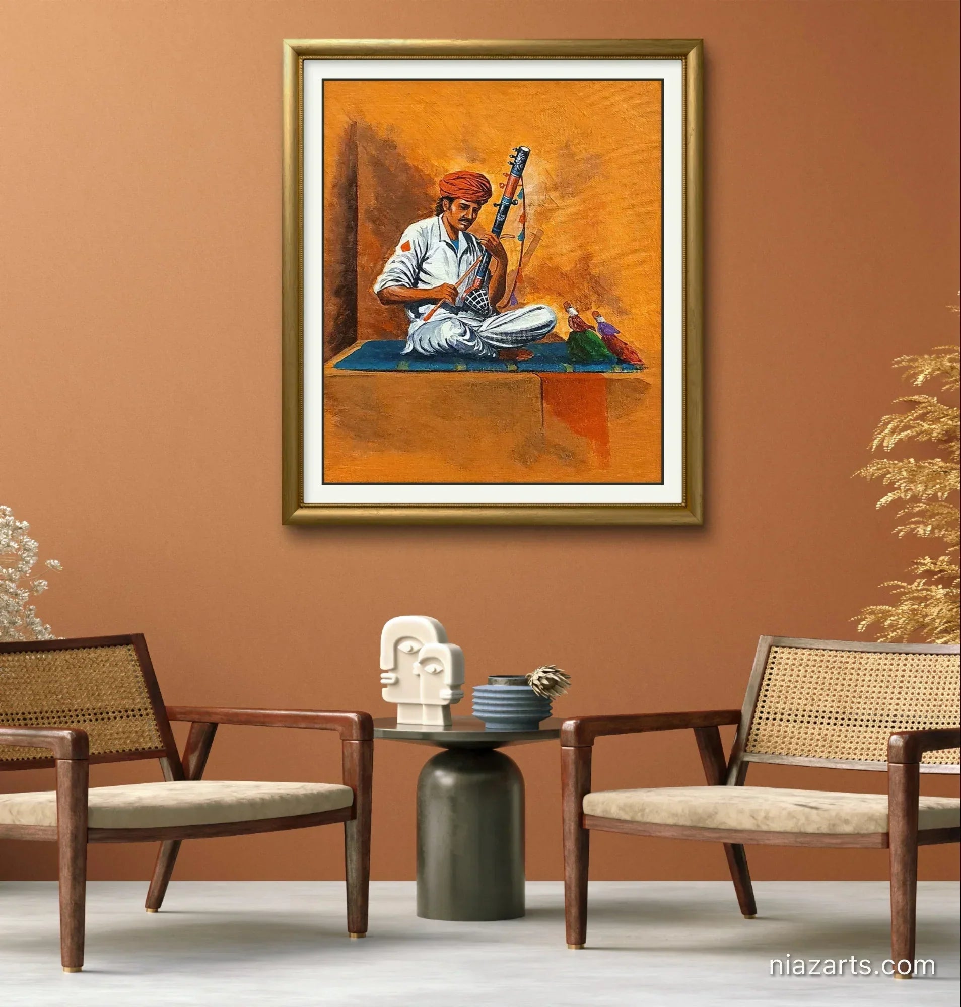 Folk Musician Figurative - Niaz Arts