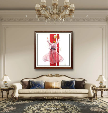 Abstract Figurative Sufi - Niaz Arts