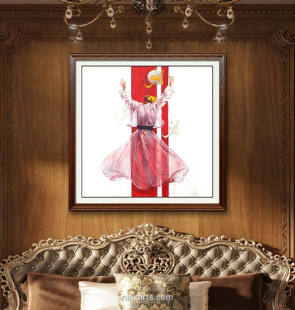 Abstract Figurative Sufi - Niaz Arts