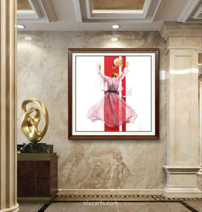 Abstract Figurative Sufi - Niaz Arts