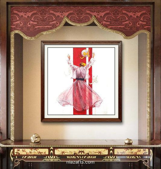 Abstract Figurative Sufi - Niaz Arts