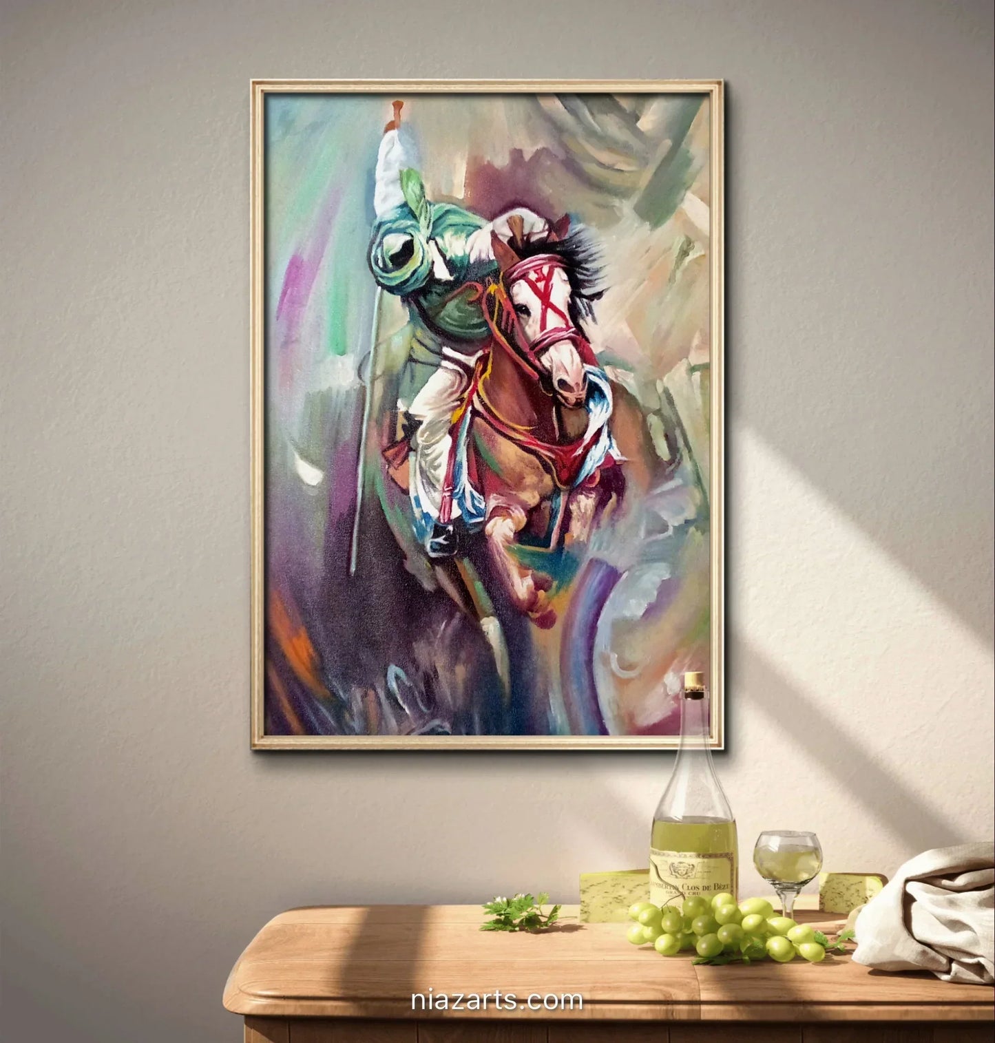 Riding Man On Running Horse - Niaz Arts