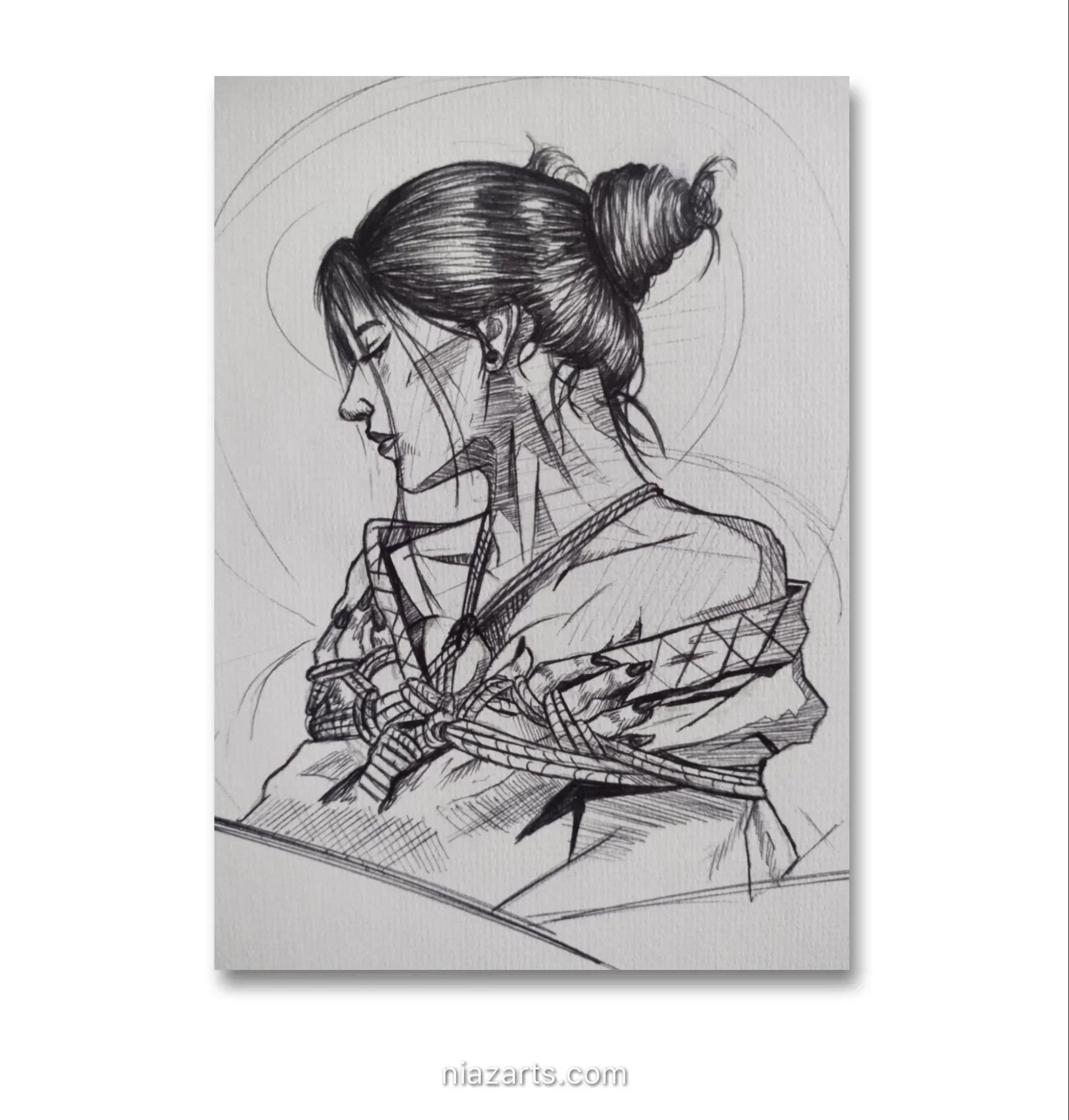 Girl Conceptual Sketch - Niaz Arts