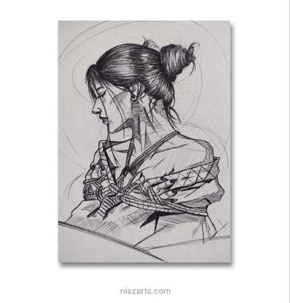 Girl Conceptual Sketch - Niaz Arts