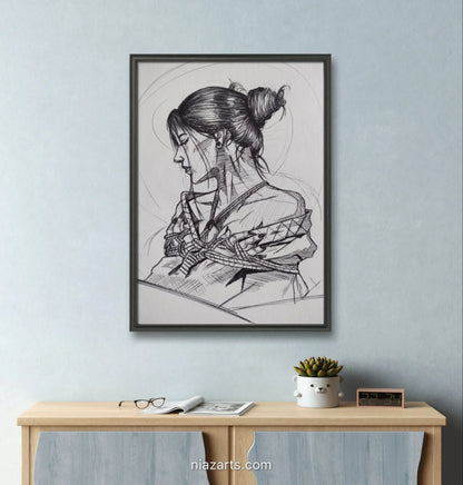 Girl Conceptual Sketch - Niaz Arts