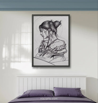 Girl Conceptual Sketch - Niaz Arts