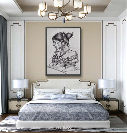 Girl Conceptual Sketch - Niaz Arts