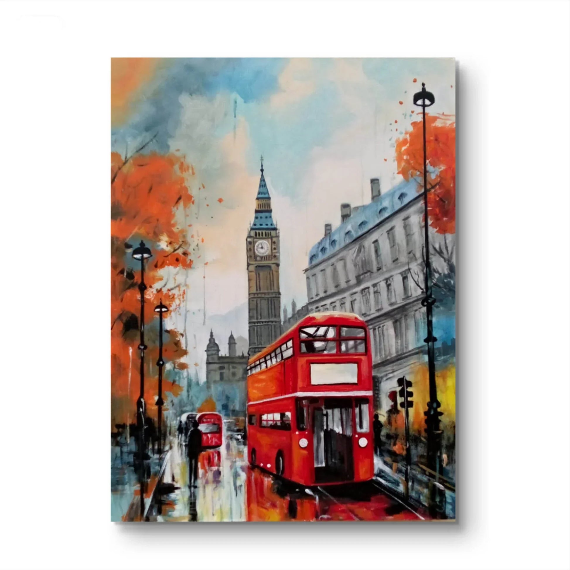 Rain In London Street View - Niaz Arts