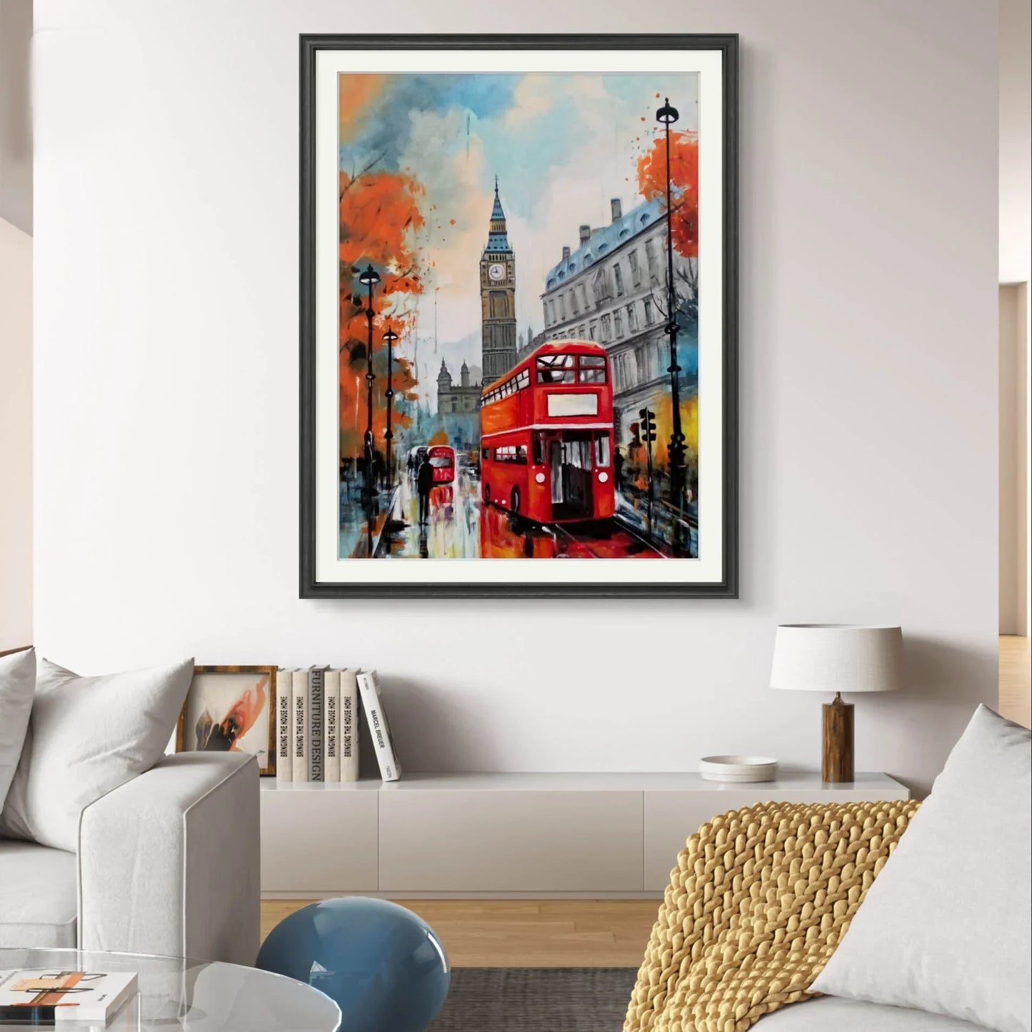 Rain In London Street View - Niaz Arts