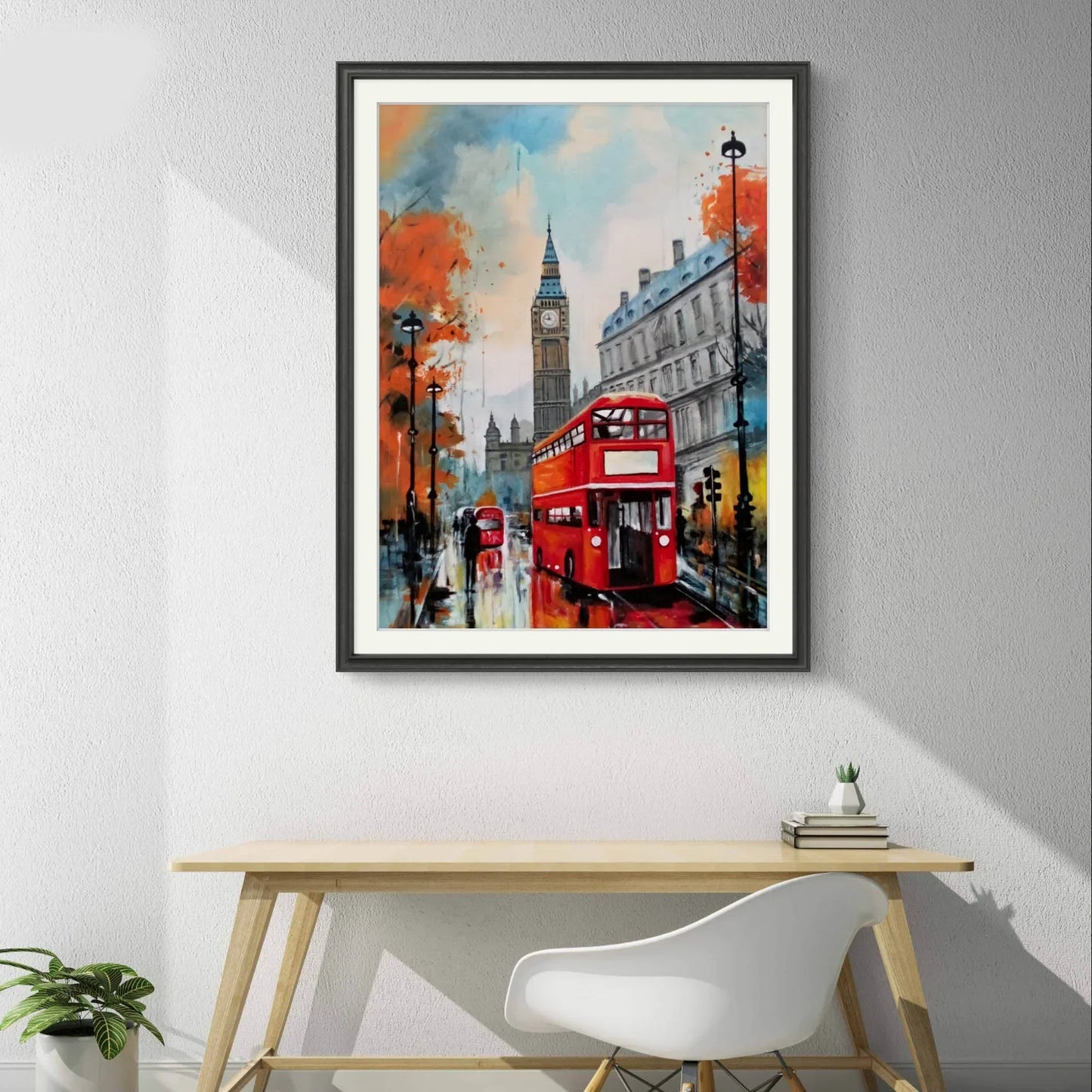 Rain In London Street View - Niaz Arts